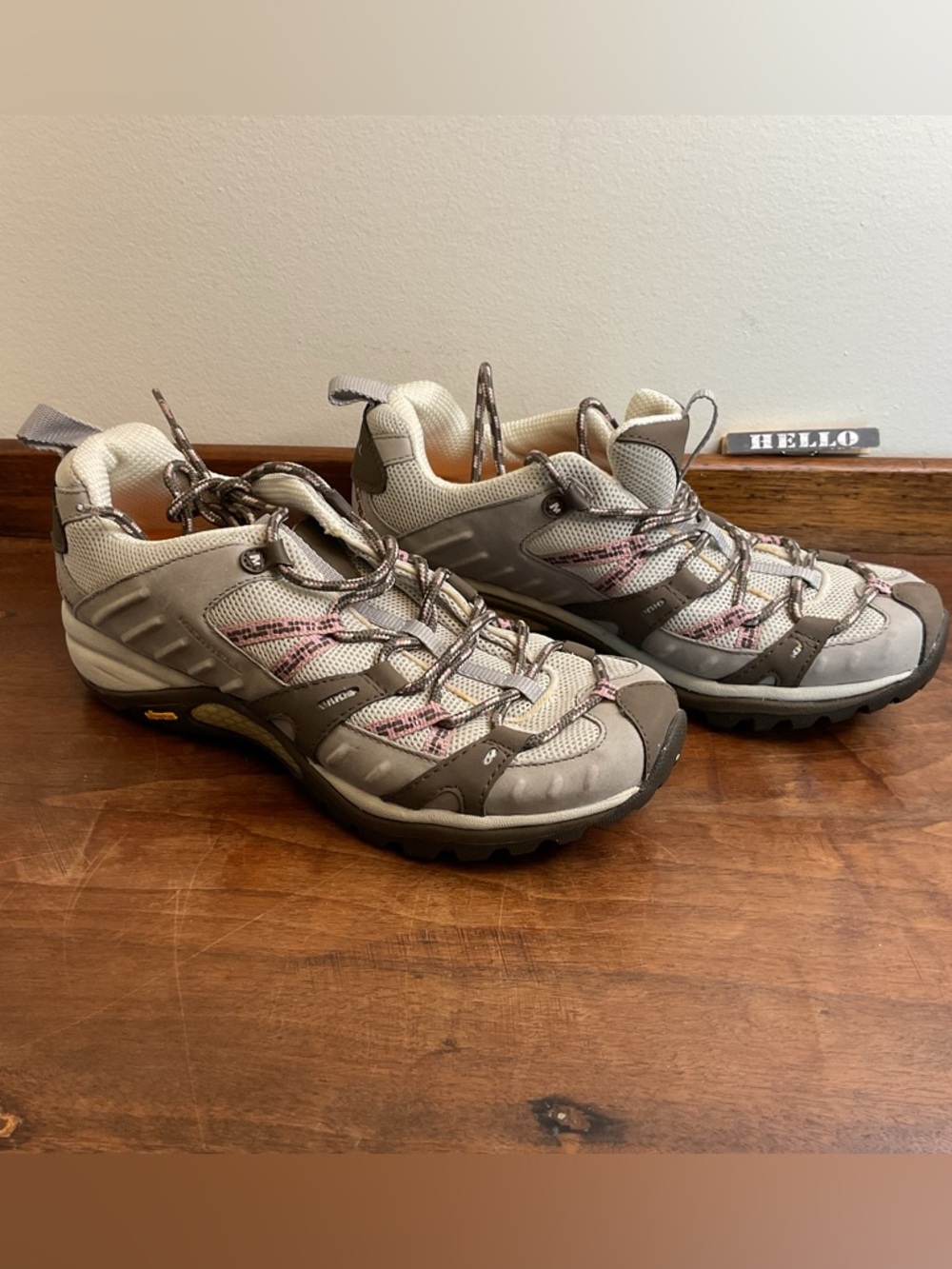 Merrell J13888 Siren Sport Pink Elephant Trail Hiking Shoes Vibram Sole W 7.5